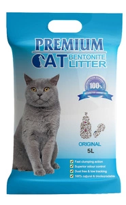 Premium Cat Clumping Bentonite kraikas katėms - natūralus, skirtas katėms 5L