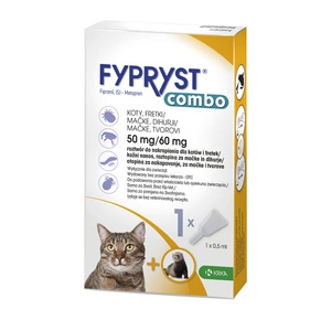 FYPRYST COMBO, 0,5 ml, užlaš. tirpalas katėms ir šeškams 1 pipetė