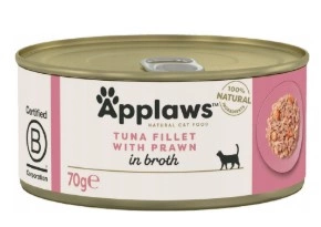 Applaws Cat tunas su krevetėmis 70g skardinė