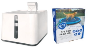2x Epic Pet Fontanas ZEN girdykla šunims ir katėms + Splash play mat blue nemokamai