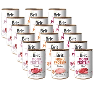 BRIT MONO PROTEIN Mišrių skonių 18x400g
