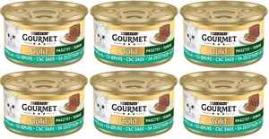 Purina Gourmet Gold triušių paštetas 6x85g