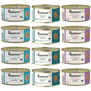 Applaws kačių mišinys su žuvimi 12x70g