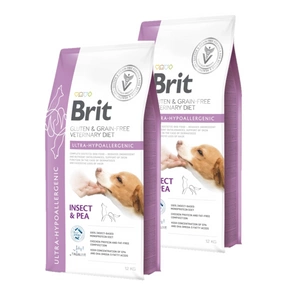 BRIT GF Veterinary Diets Dog Ultra-Hypoallergenic Insect 2x12kg