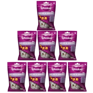 WHISKAS Relax & Relieve 8x45g skanėstas katėms, su vištiena