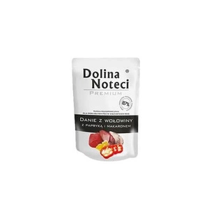 DOLINA NOTECI Jautienos patiekalas su paprikomis ir makaronais 100g - drėgnas maistas šunims