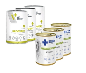 VETEXPERT  Veterinary Diet Recovery 3x400g + ENZO VET Atkūrimo dieta šunims 3x400g