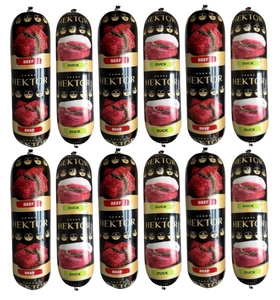 Premium Hektor šunų ėdalo batonėlis su antiena ir jautiena 20x900g