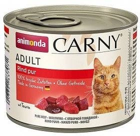 ANIMONDA Cat Carny Adult skonis: jautiena 200g x12