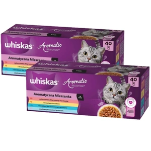 WHISKAS Adult Aromatic Mix 80x85 g - drėgnas kačių maistas