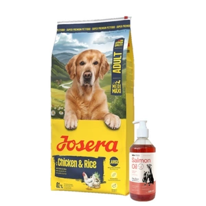JOSERA Medi/Maxi Chicken & Rice 12,5kg + LAB V Lašišų aliejus šunims ir katėms 500ml