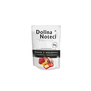 DOLINA NOTECI Jautienos patiekalas su paprikomis ir makaronais 300g šlapio šunų ėdalo