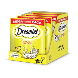 DREAMIES Mega Pack 4x180g – kačių skanėstai su skaniu sūriu
