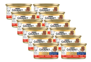 Purina Gourmet Gold putėsiai su jautiena 12x85g