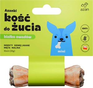 AZANKI Kramtomasis kauliukas su vabzdžiais ir mėtomis šunims MINI 10 cm