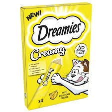 DREAMIES Kreminis sūris 4x10g