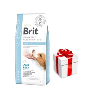 Brit GF veterinary diets dog Obesity 12 kg + Staigmena Šunui