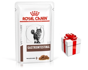 ROYAL CANIN Gastro Intestinal 12x85g paketėlis (griežinėliai padaže) + STAIGMENA KATEI