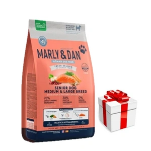 Marly & Dan Senior Dog Medium & Large Breed Fresh Salmon Holistic & Hypoallergenic 12kg sausas ėdalas + Staigmena Šunui