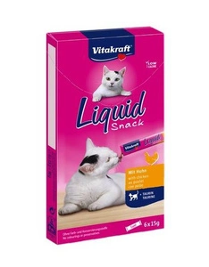 Vitakraft Cat Liquid-Snack su vištiena 6x15g