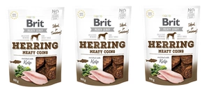 BRIT Jerky Snack Herring Meaty Coints 3x80g