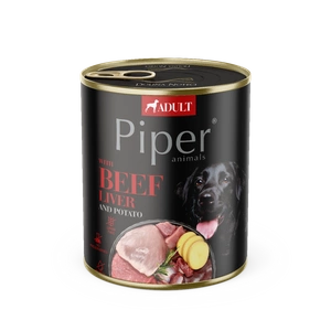 DOLINA NOTECI Piper šunims su jautienos kepenėlėmis ir bulvėmis 800g