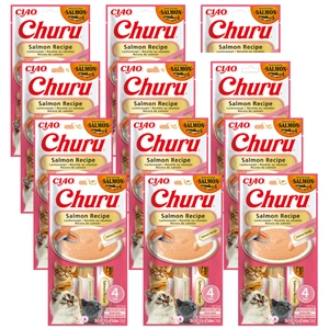 INABA CAT CHURU lašišos receptas 12x(4x14g)