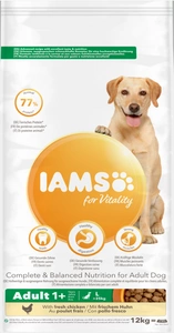 IAMS sausas pašaras Vitality suaugusiems didelių veislių šunims su šviežia vištiena 12kg