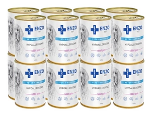 ENZO VET Hipoalerginė dieta su triušiena šunims 16x400g