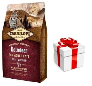 CARNILOVE Cat Reindeer Energy & Outdoor 6kg + Staigmena katei