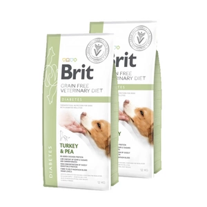 Brit gf veterinary diets dog Diabetes 2x12kg