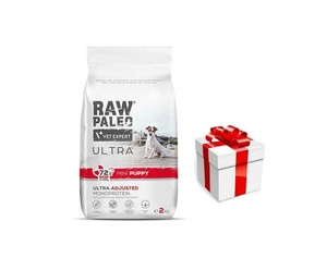 Vetexpert RAW PALEO ULTRA BEEF PUPPY MINI 8KG + Staigmena Šunui
