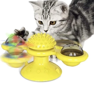 Interaktyvus besisukantis žaislas katėms su katžole