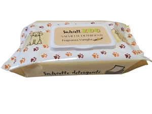 SalviettZOO XL - šunų ir kačių priežiūros servetėlės 40vnt (vanilės kvapo)