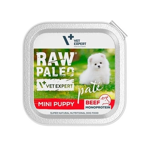 Vetexpert RAW PALEO PATE MINI šuniukų jautiena 150g - jautienos padėklas
