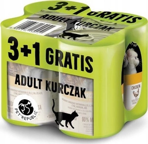 Pet Republic Kit Chicken 3+1 FREE - drėgnas maistas katėms - 400g
