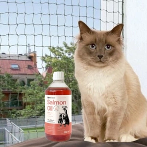 TRIXIE Apsauginis tinklas žalias 3x2 m + LAB V Lašišų aliejus šunims ir katėms 500ml