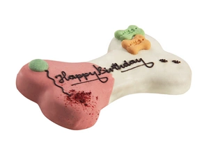 Lolo Pets Šuns Tortas "Happy Birthday" miško vaisiai