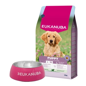 EUKANUBA Puppy&Junior Lamb&Rice Large Breeds 12kg + Nemokama Eukanuba dubuo