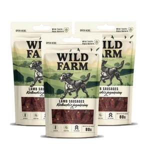WILD FARM ėrienos dešrelės 3x80g skanėstai šunims