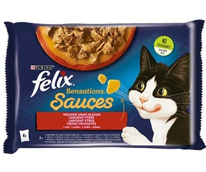FELIX Sensations Kaimo skoniai kalakutienos ir ėrienos padaže 4x85g