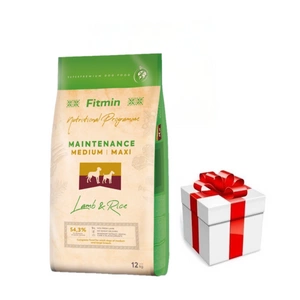 FITMIN Medium Maxi Maintenance Lamb&Rice 12kg + Staigmena Šunui