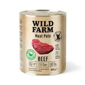 WILD FARM Pate Beef  800g ėdalas šunims be glitimo