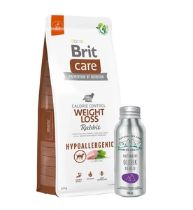 BRIT CARE Weight Loss Rabbit 12kg + NEMOKAMAS JM SANTE NATURAL EAR OIL šunims ir katėms 100 ml
