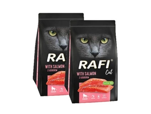 DOLINA NOTECI Rafi Cat sausas maistas sterilizuotoms katėms su lašiša 2x1,5kg