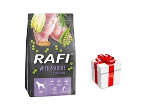 DOLINA NOTECI Rafi sausas maistas šunims su triušiena 10kg + STAIGMENA ŠUNU