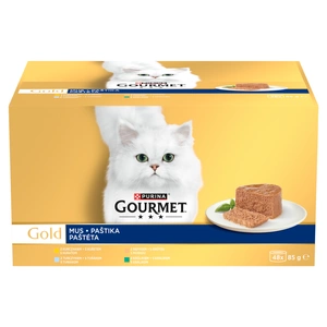 Purina Gourmet Gold kačių maistas putėsiai 48 x 85 g