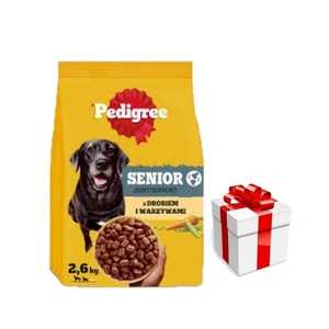 Pedigree Adult Senior su paukštiena ir daržovėmis 2,6 kg + Staigmena Šunui