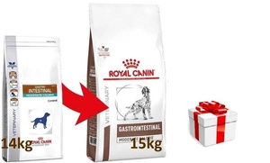 ROYAL CANIN Gastro Intestinal Moderate Calorie GIM23 15kg + STAIGMENA ŠUNUI