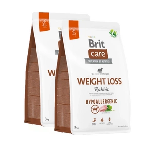 BRIT CARE Dog Hypoallergenic  Weight Loss Rabbit 2x3kg